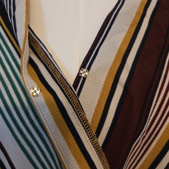 Apt 9 | Large | Striped Wrap Shirt - Picture 3 of 10